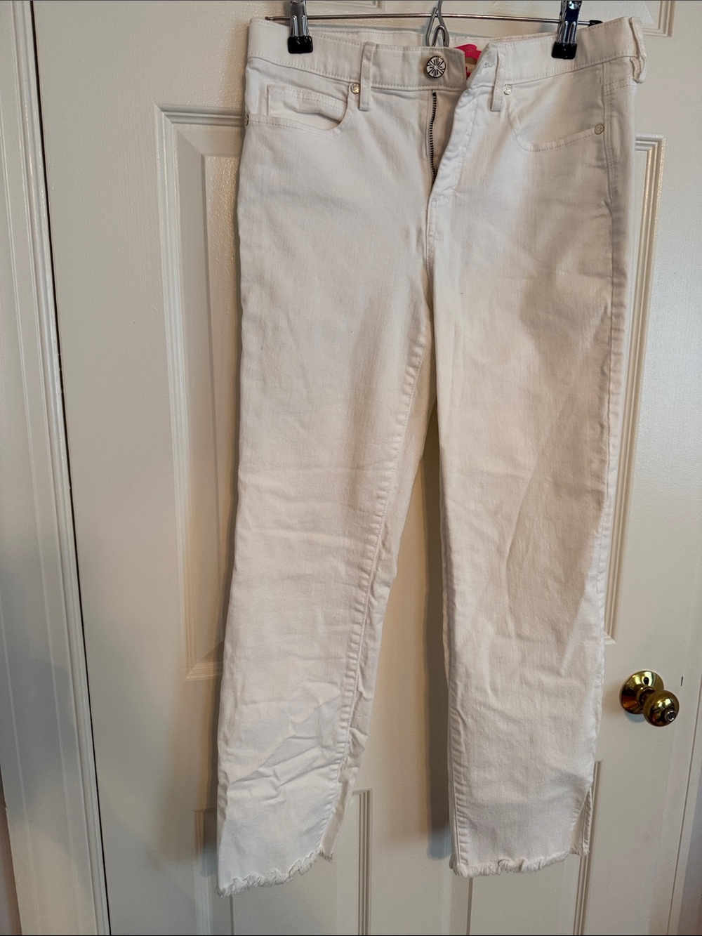 Lilly Pulitzer White Ankle Crop Jeans